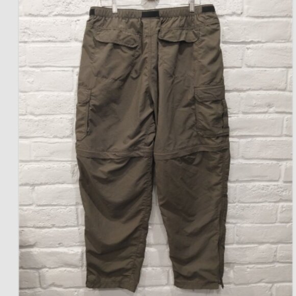 REI Convertible Pants Shorts Mens XL Green Zip Off Nylon Cargo Hiking W35 L31 - Picture 4 of 15
